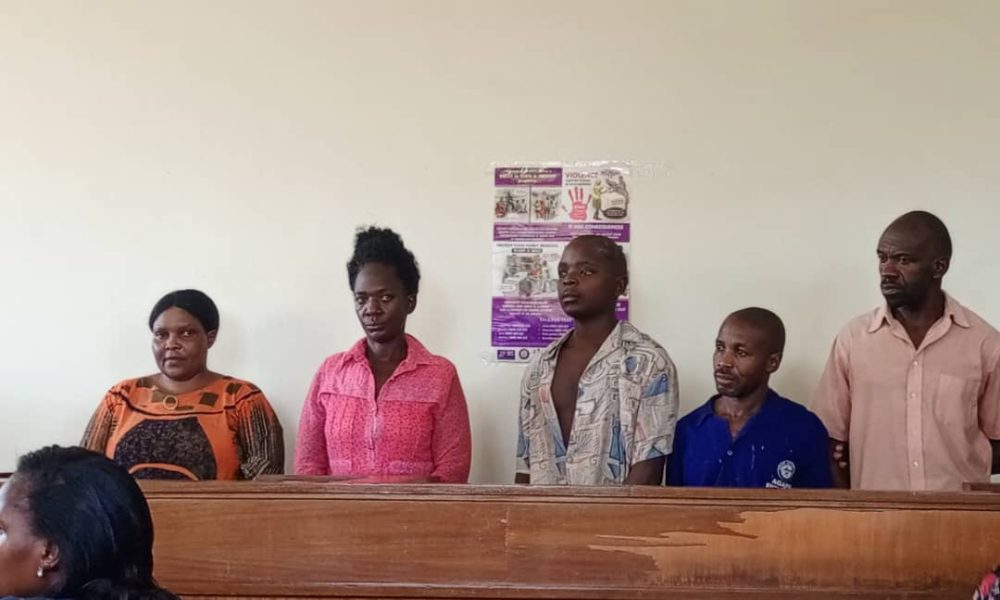 Five people accused of murdering Eng Daniel Bbosa, the head of the Ndiga clan appearing before Court.