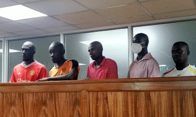 Five NUP supporters have been remanded to Luzira prison on terrorism charges